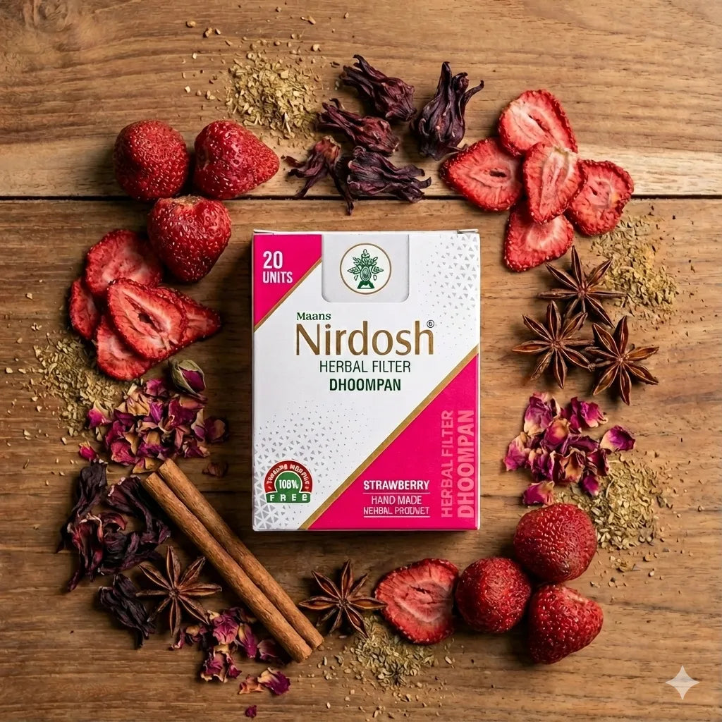Nirdosh Herbal Filter Dhoompan Strawberry