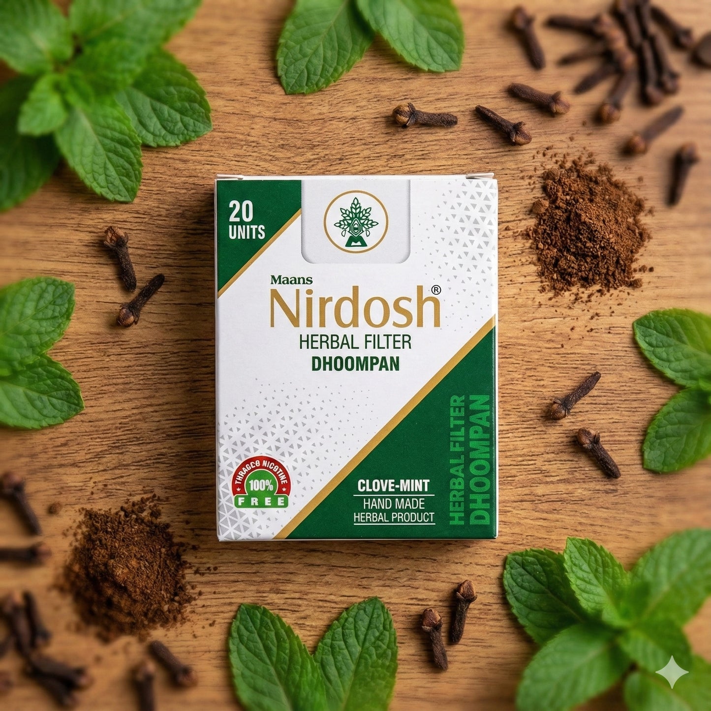 Nirdosh Herbal Filter Dhoompan Clove Mint